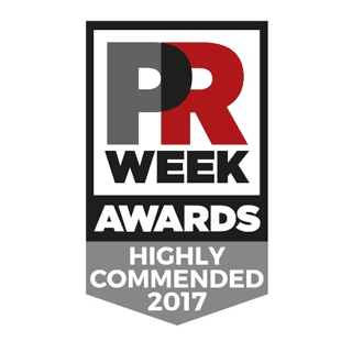 Logotipo altamente elogiado para os Prémios da Semana de RP 2017