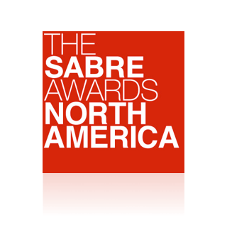 Logo for the Sabre Awards North America.