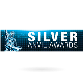 Logótipo para os Prémios Anvil Silver .