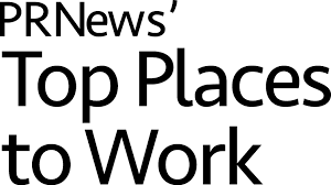 Logo for the PRNews' Top Places to Work.