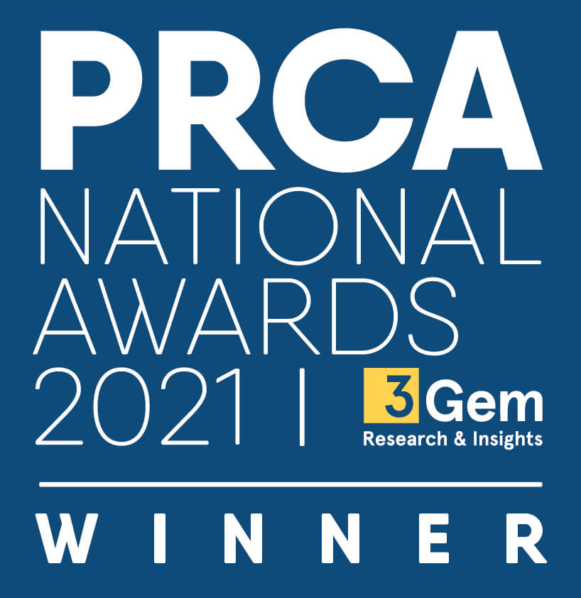 PRCA National Awards 2021 winner logo.