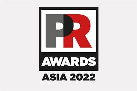 Logótipo para PR Awards Asia 2022.